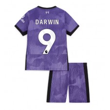 Liverpool Darwin Nunez #9 Tredjedraktsett Barn 2023-24 Kortermet (+ korte bukser)